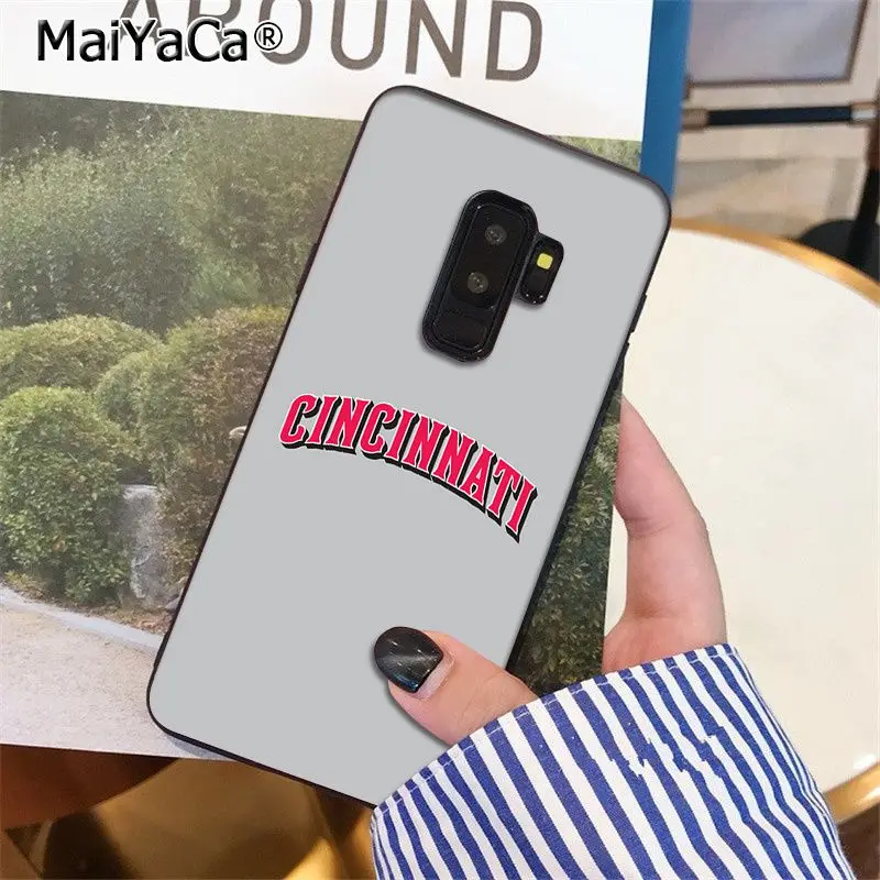 Мягкий силиконовый чехол MaiYaCa Cincinnati для Samsung S9 plus S5 S6 S6edge S6plus S7 S7edge S8
