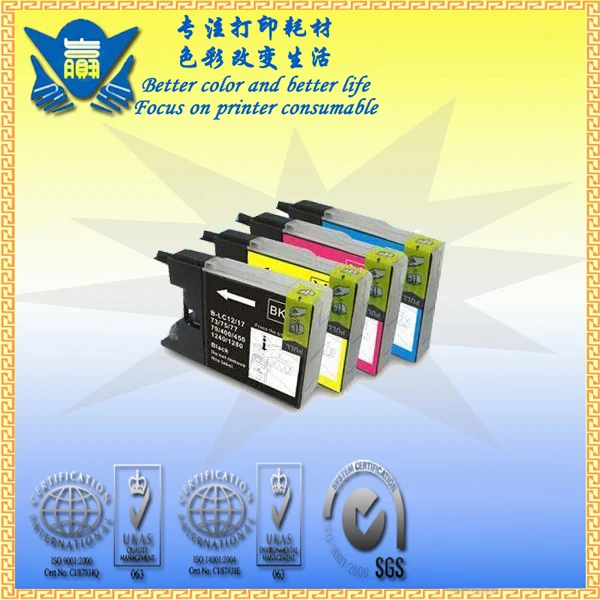 (1 комплект) Высококачественный совместимый чернильный картридж для братьев