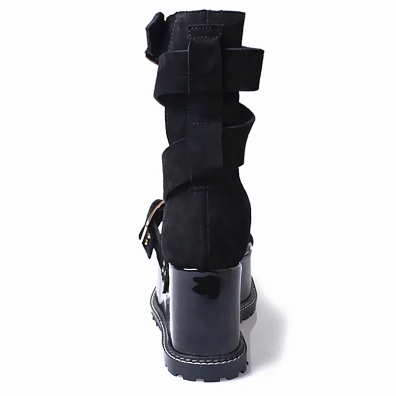 Сандалии Prova perfeto с открытым носком на высокой платформе в Корейском стиле|toe