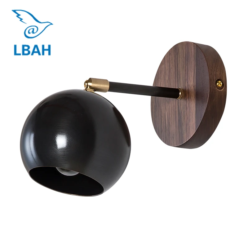 Настенный светильник в скандинавском стиле из латуни ретро для спальни|wall lamp