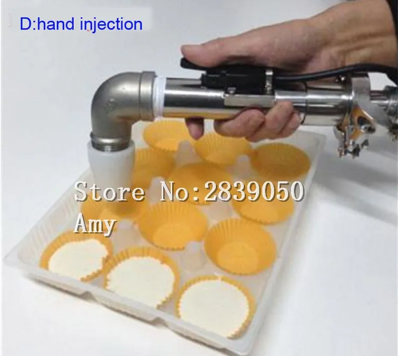 Различные головки варенья крем масло ядро Впрыснутый хлеб разливочная машина 220V