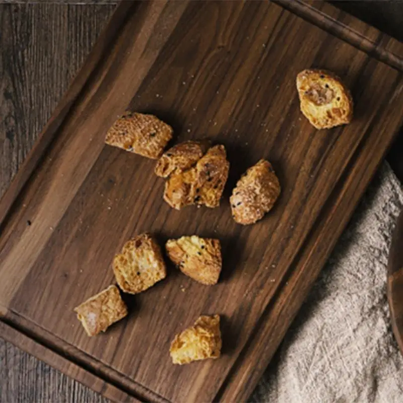 Black Walnut Chopping Board Steak Solid Wood Tray Preservative Kitchen Cutting Slotted Plate Bread Dis | Дом и сад