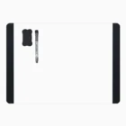 A4 Магнитный сухой стираемый календарь на холодильник, магнитный календарь, белая доска, планировщик, магнит сухого стирания сообщения широкая сторона черный