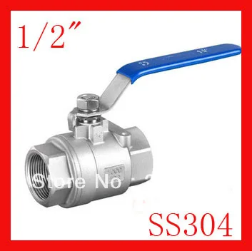 

Free shipping New arrival 1/2" SS304 female 2-pc internal thread ball valve for water,oil and gas