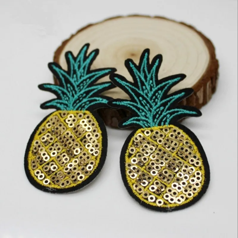 10 шт. блестки в виде ананаса для одежды сумок пошива 2 8*1 4 дюймов|patches appliques|appliques for