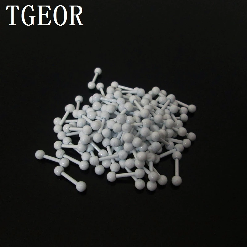 Серьги-штанги прямые из нержавеющей стали 8 неоновых цветов 16 г 100 шт. | Украшения и