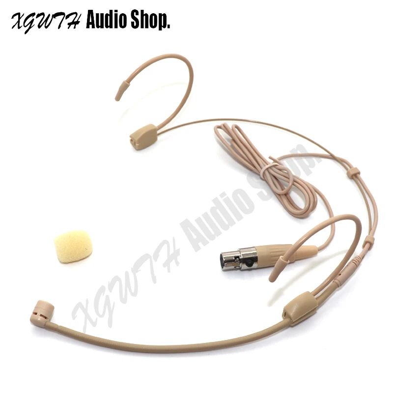 Головная повязка на голову с микрофоном мини гарнитура 3 контактным кардиоидным