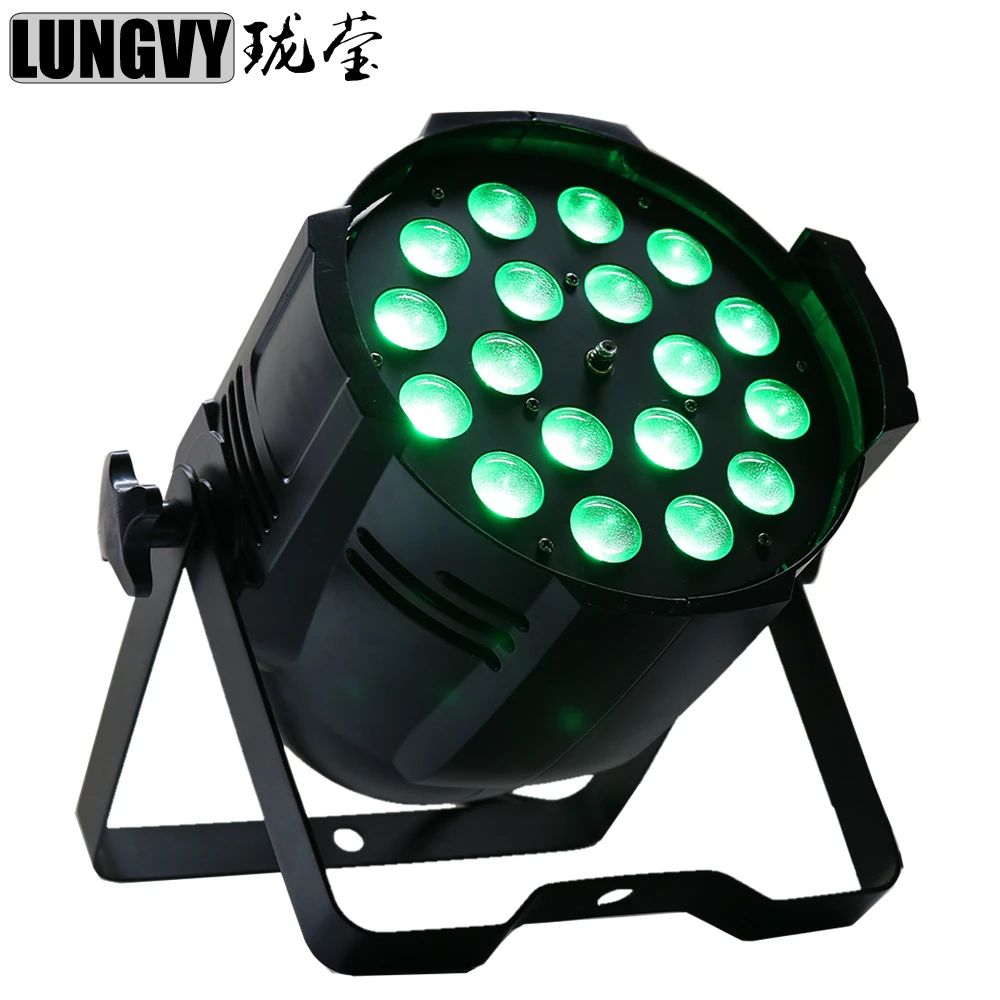 Бесплатная доставка 18x18 Вт RGBWA УФ 6 в 1 светодиодный Zoom светильник DMX 7CH/11CH