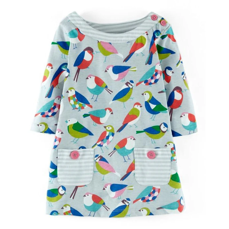 1.5-6 ages 6pcs/pack girls 100% cotton autumn long sleeves dress kids wholesale lots clothes for spring | Детская одежда и обувь