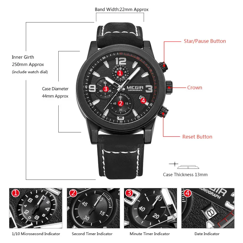 Мужские часы MEGIR спортивные армейские водонепроницаемые|watch brand|watch fwatch fashion |