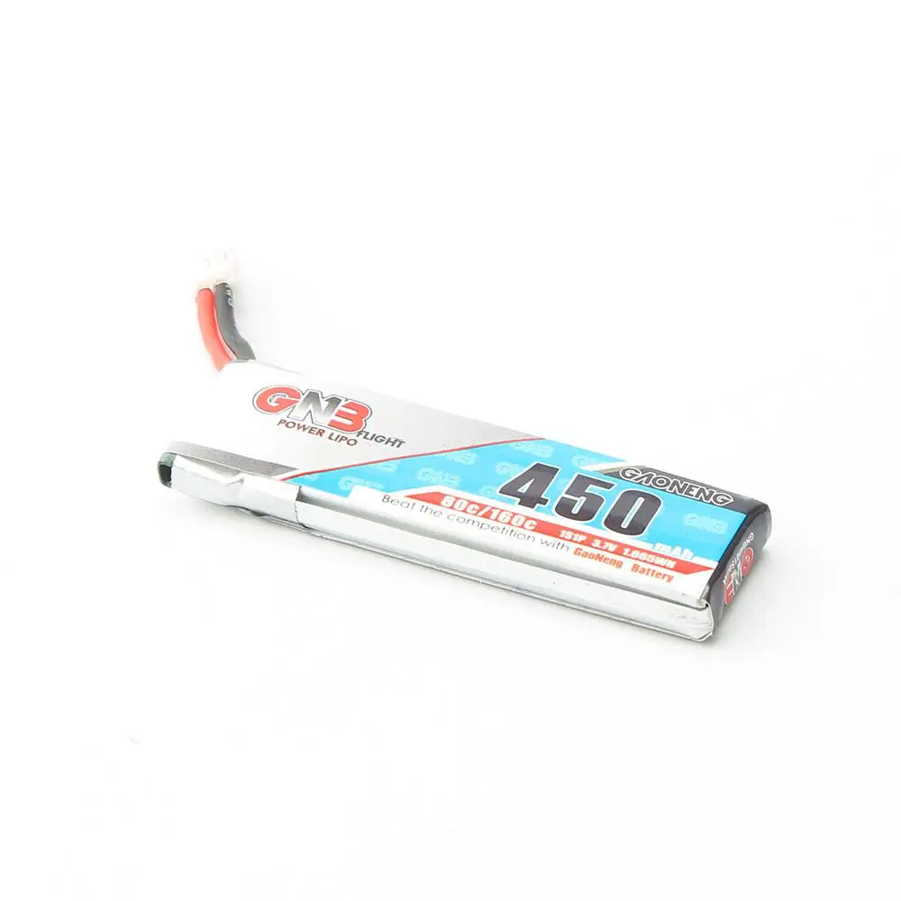 LeadingStar Gaoneng GNB LiPo аккумулятор 450 мАч 80/160c 1S 3 7 В с белой вилкой PH2.0/51005 для RC FPV Racing