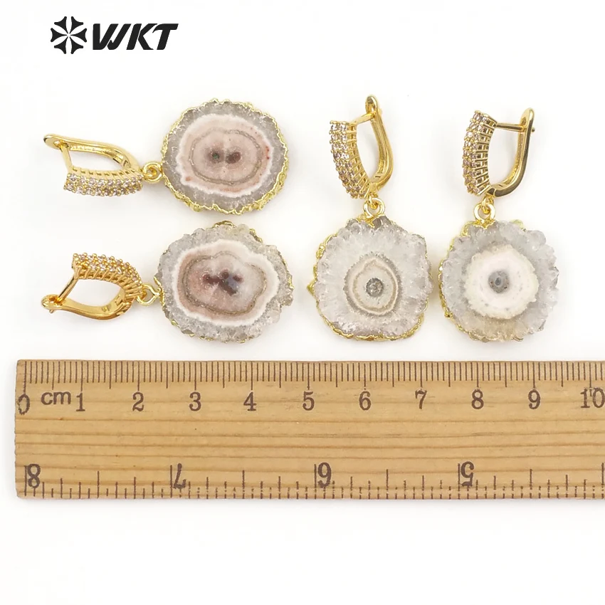 WT-E477 WKT оптовая продажа элегантные серьги-подвески из искусственного кварца с