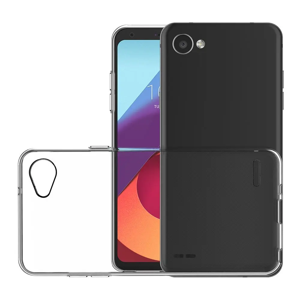 Прозрачный чехол для LG Q6 из мягкого ТПУ силикона гелевая прозрачная задняя Сумка