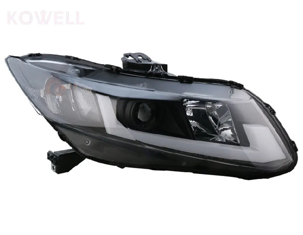 KOWELL автомобильный Стайлинг Головной фонарь для Honda CIVIC 9th 2012 2013 СВЕТОДИОДНЫЙ Фонарь Ангел глаз DRL Биксеноновые линзы динамический сигнал поворота