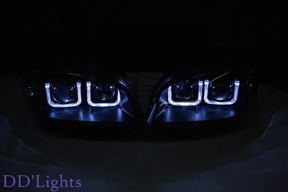 Ронан 2,5 ''Мини HID Bi xenon H1 проектор Рассеиватель фары U halo белый Ангел Дьявол глаза кожухи Тюнинг автомобилей H4 H7 налобный фонарь