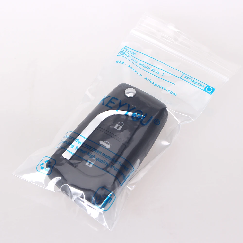 Сменный Складной автомобильный ключ-брелок KEYYOU с дистанционным управлением