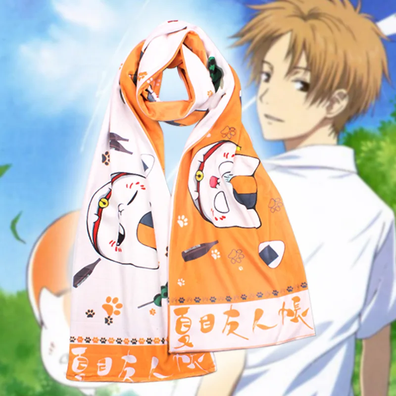 Natsume Аниме тематический шарф FGO Sword Art Online Наруто мой герой Академия один кусок Шарф бархатный теплый шарф Косплей костюмы подарок - Цвет: Natsume