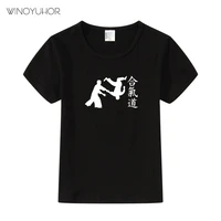 new arrival print japan aikido children t shirts kids summer short sleeve tees boysgirls casual great tops baby clothing