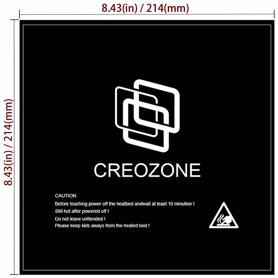 3D принтер CREOZONE B2 1 шт. 214*214 мм горячее освещение прочная поверхность простыня