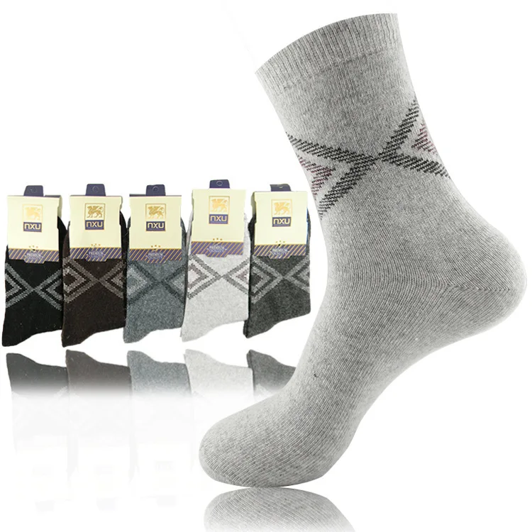 10 pieces =5 pairs socks high quality New male rabbit wool socks diamond pattern moisture absorption perspiration,men socks