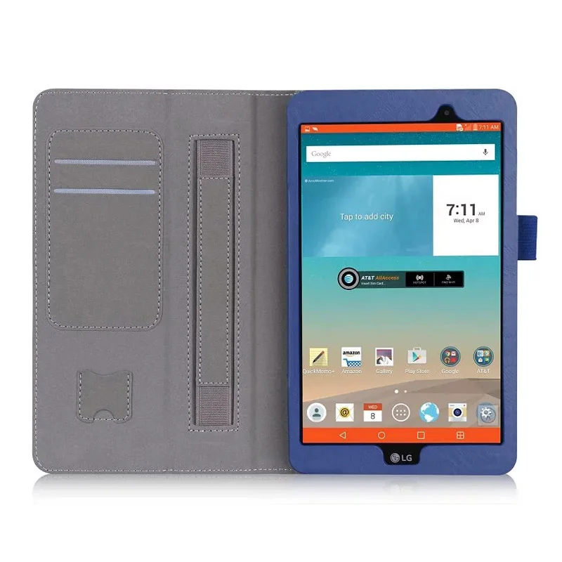CucKooDo PU кожаный чехол для LG G Pad 3 8 0 дюймов V525/LG GPad X V521WG планшет с ремешком и слотами