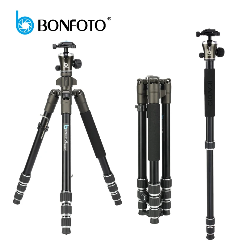 BONFOTO B671A дорожный алюминиевый штатив для камеры легкий вес с 1/4 &quotбыстросъемными