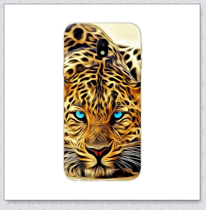 Cheetah Силиконовая крышка для samsung Galaxy J7 J730F J5 J530 J3 J330 F чехол мягкий TPU чехол s для samsung J 3 5 7 F Coque - Цвет: Cheetah