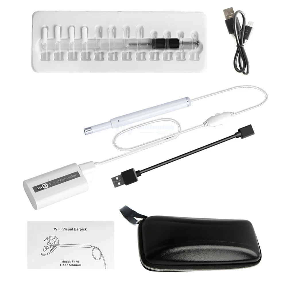 HD 720 P Otoscope Мини WiFi эндоскоп камера многоцелевой осмотр уха очиститель бороскоп