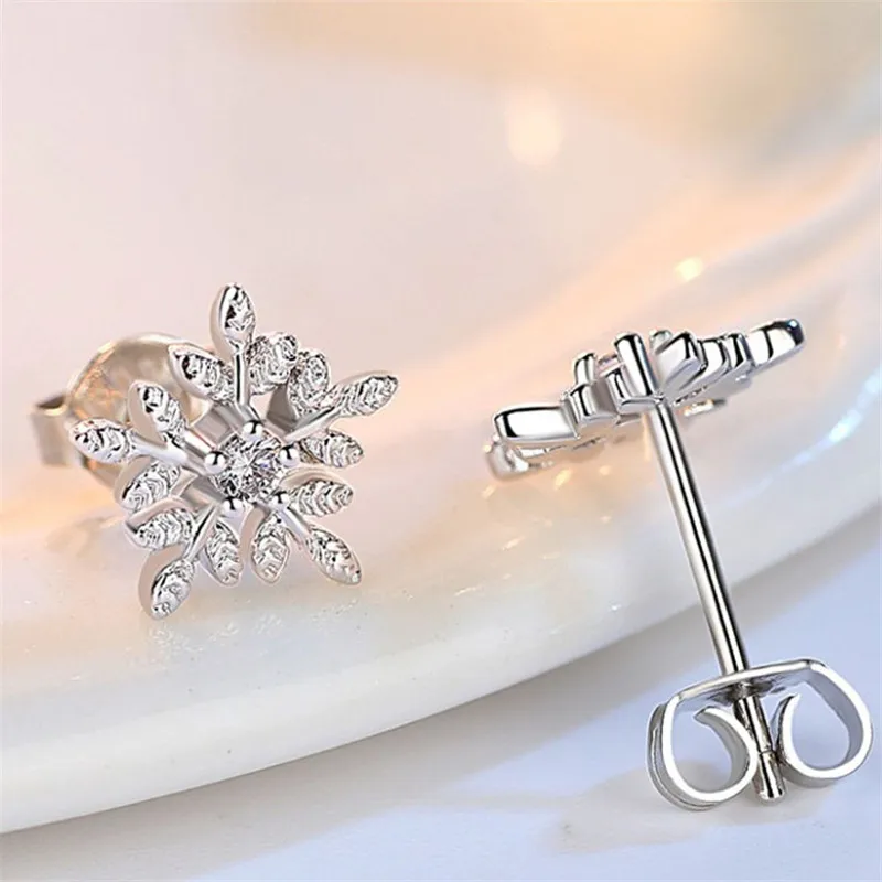 Женские серьги гвоздики с фианитами серебряного цвета|crystal earrings stud|earrings studearrings