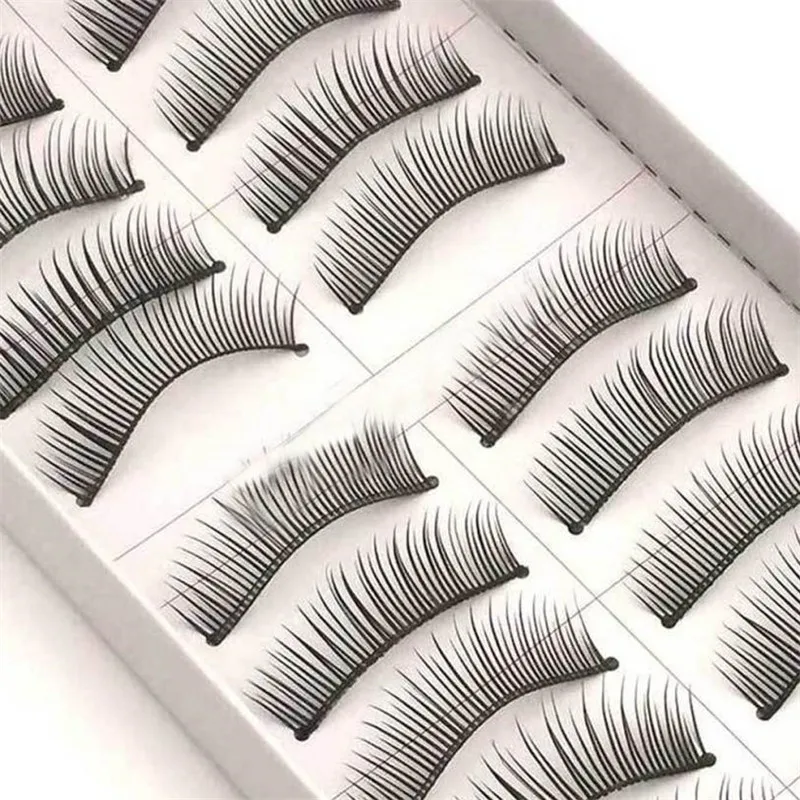 10 пар искусственные ресницы для наращивания|false eyelashes|10 paireyelashes natural |
