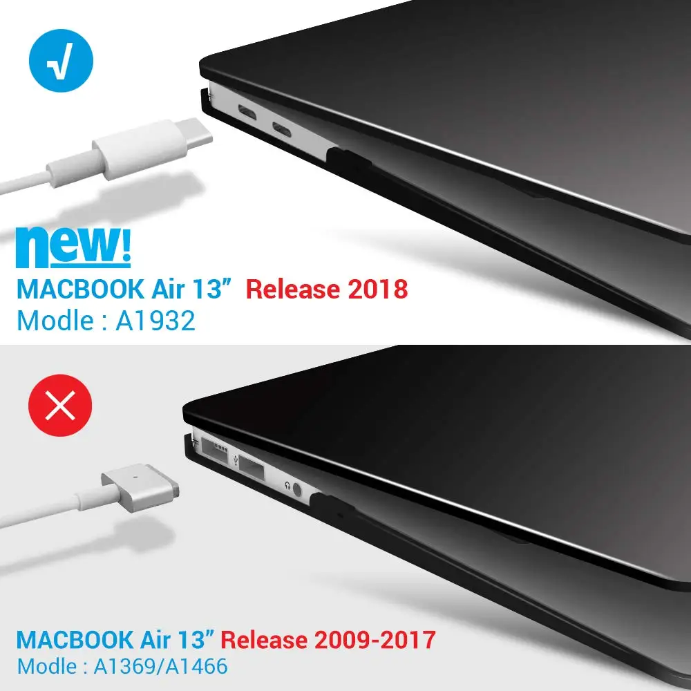 Новый матовый чехол для ноутбука Cvoer с клавиатурой только Apple Macbook Pro 13 Air Retina за