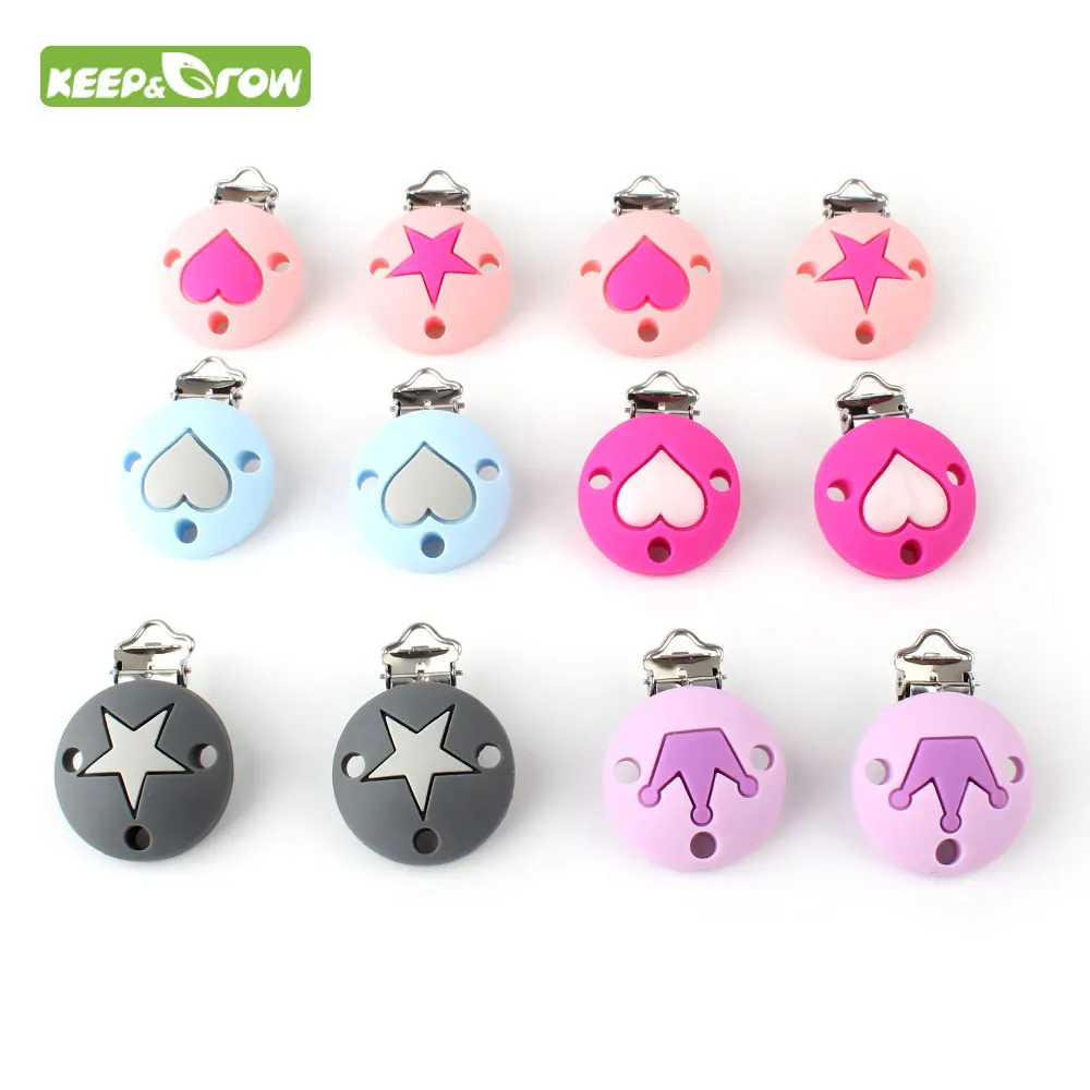 KEEP & GROW 1 шт. корона Сердце Силиконовая соска подвеска держатель детский манекен
