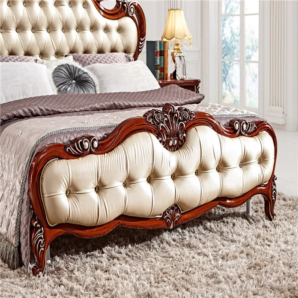 Роскошная Европейская кровать/мебель для спальни/комплект спальни MS107 большого
