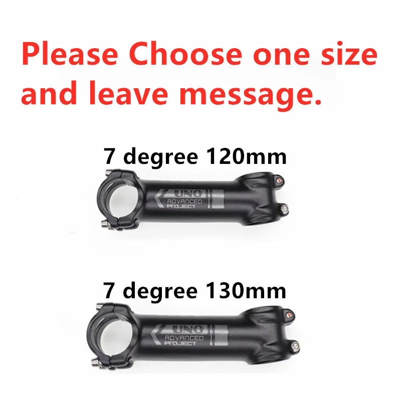 NEW7degree 120 or130 Руля велосипеда UNO 7 градусов 17 MTB Сверхлегкий дизайн Kalloy Alu 7050 31,8 60 70 80 мм 90 мм 100 110 120 велосипедный king сплав - Цвет: NEW7degree 120 or130