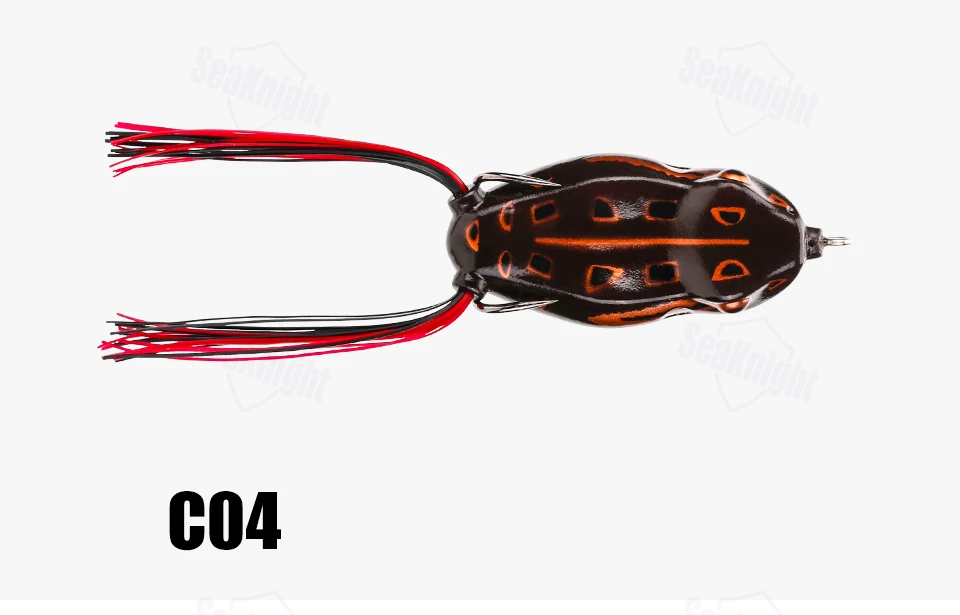 SeaKnight SK403 приманки в виде лягушек 6,5g 45mm Topwater 1 шт. плавающая приманка для рыбалки змееголов лягушки, вращающаяся приманка резиновая лягушка 3D приманка для рыбалки с глазками