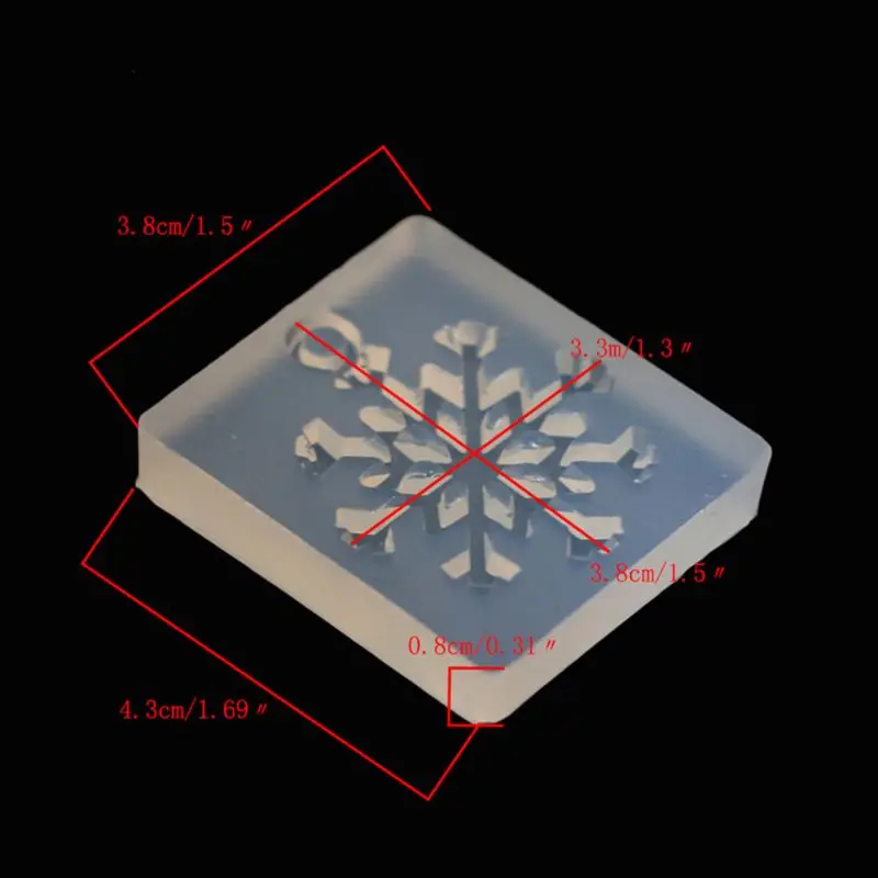 Silicone Mold Snowflake DIY Crafts Jewelry Making Pendant Epoxy Resin
