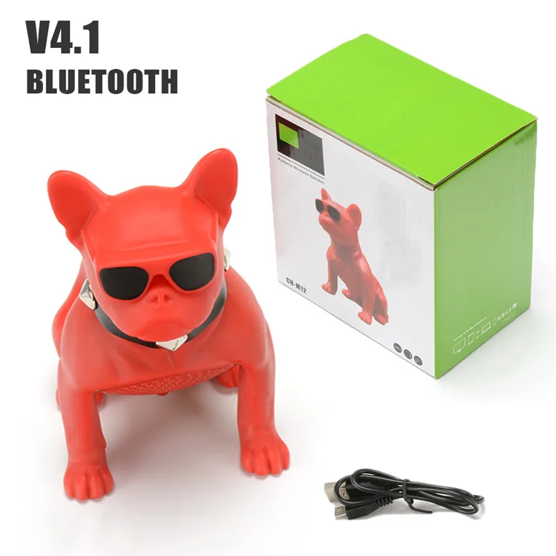 Новый милый мини беспроводной динамик бульдог Bluetooth Портативный HIFI бас