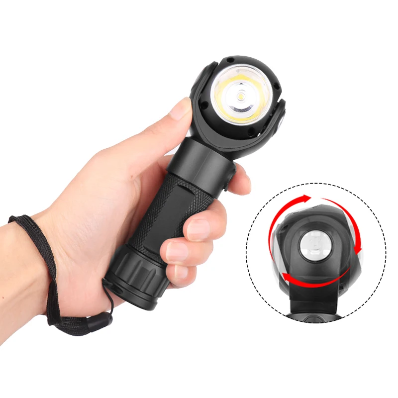 Фонарик XANES 1315 T6 + COB 7 режимов вращающаяся на 360 ° головка магнитный фонарь с