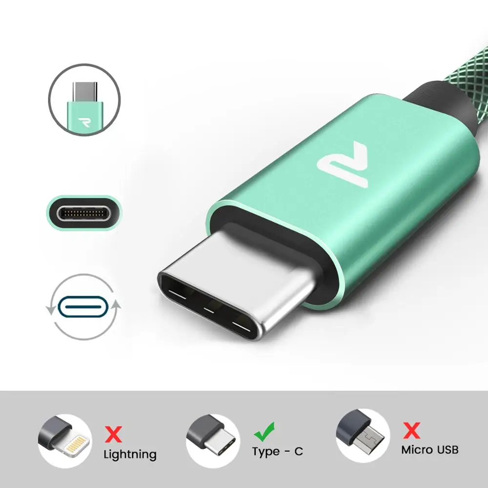 RAMPOW QC3.0 ажурный USB C кабель для huawei P20 liet Быстрая зарядка usb Xiaomi 9 type samsung S9/S10|Кабели