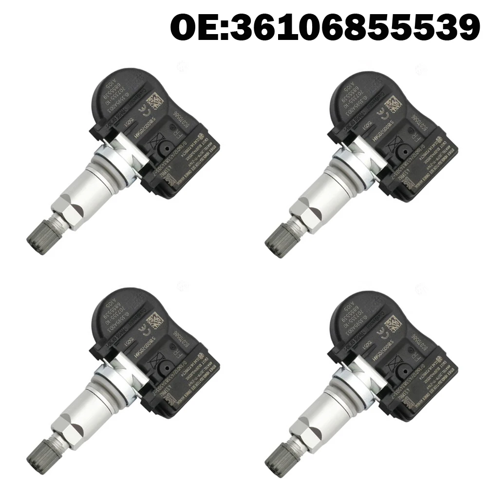 Автомобильная система контроля давления в шинах TPMS 4 шт. датчиков 36106855539 для BMW 1 2 3