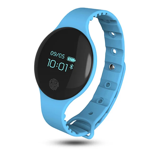 blue Умные часы с Bluetooth, шагомером, детские часы для девочек и мальчиков, спортивные наручные часы, цифровые детские часы, студенческие умные часы - Цвет: blue