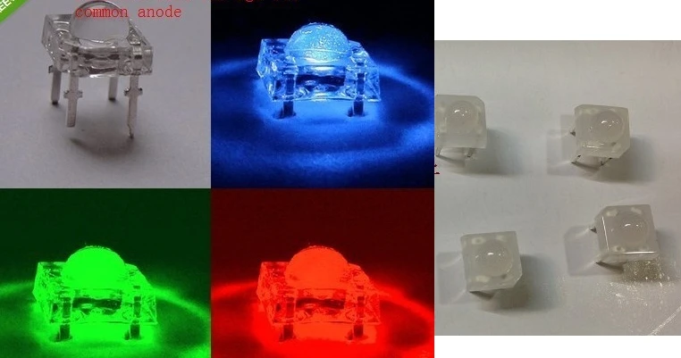 

30 шт. диффузный 5 мм Piranha супер флюс Общий Анод RGB LED