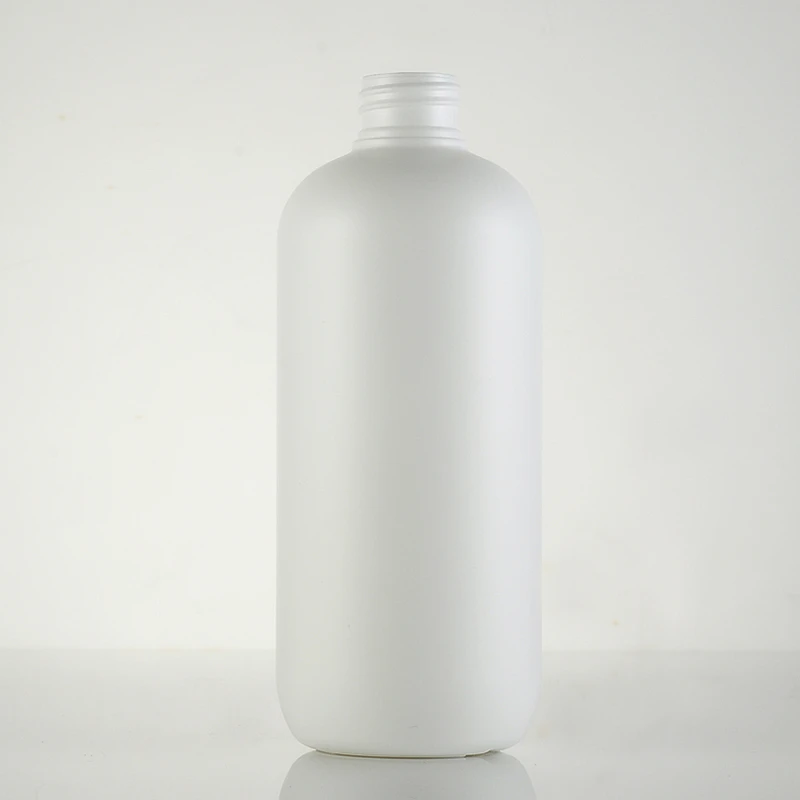 Пустые белые пластиковые бутылки для шампуня формы цилиндра объемом 500 мл с насосом для лосьона Косметический контейнер HDPE. Бутылка для лосьона.