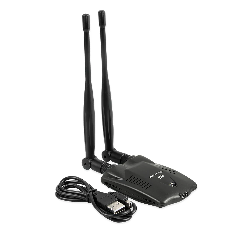 Wireless WiFi Adapter High Power Dual wifi Antenna 5dB 150Mbps Network Card USB Receiver Adaptador | Компьютеры и офис