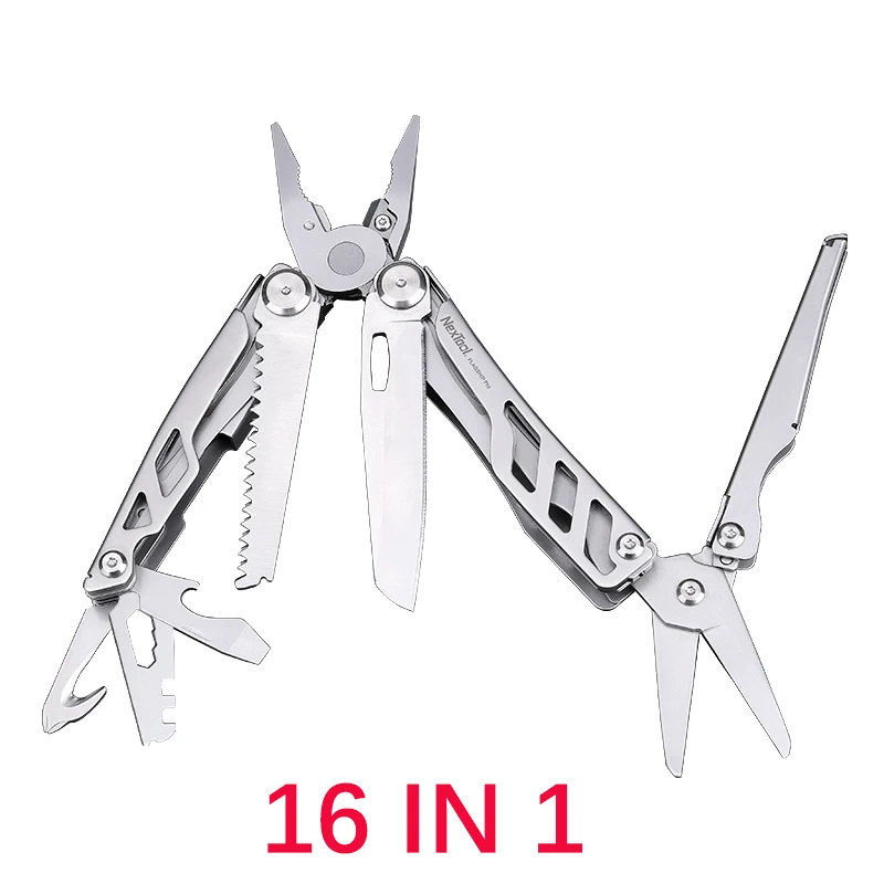 16IN1 Xiaomi NEXTOOL 16в1 Многофункциональный складной нож открывалка для бутылок Отвертка/плоскогубцы из нержавеющей стали армейские ножи Охота Кемпинг - Цвет: 16IN1