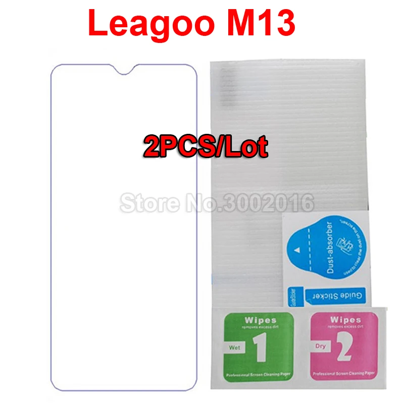 2 шт для Leagoo M13 M 13 чехол из закаленного стекла 9H защита экрана смартфона для Leagoo M13 6," стеклянная пленка, легко устанавливается