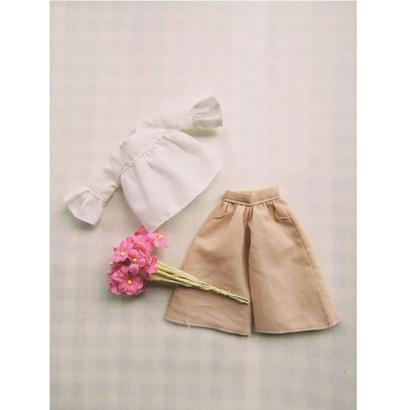 1 комплект 1/6 рубашки и широкие брюки Icy Blyth Doll's Mori Style для Azone кукла Licca аксессуары