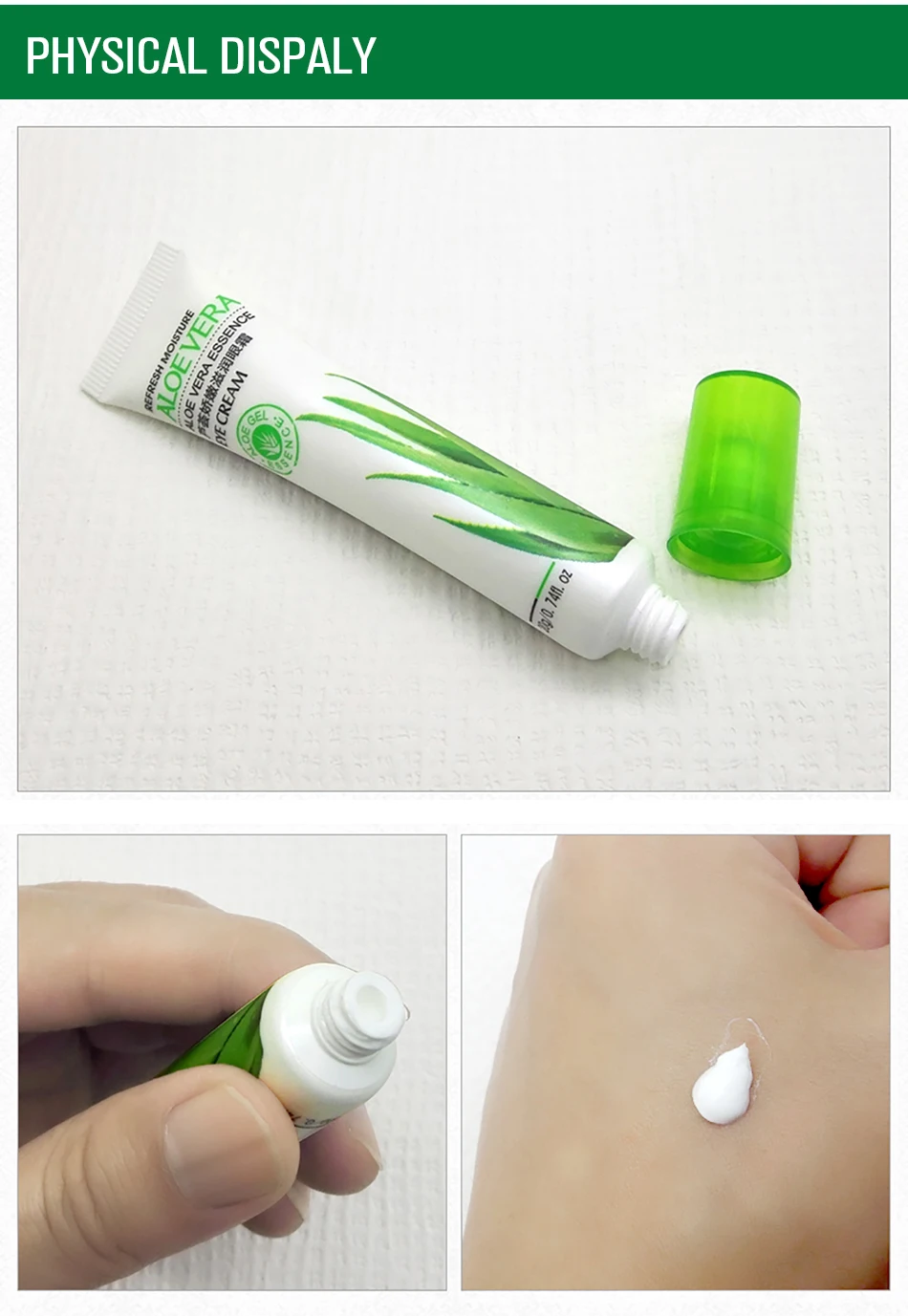 20 г алоэ вера Гиалуроновый увлажняющий крем для век быстрое удаление темных