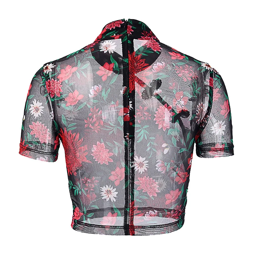 Женские летние топы 2020 женская футболка с коротким рукавом и стоячим воротником
