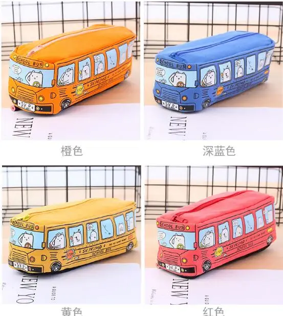 Kawaii Penccute школьный чехол карандаш для автобуса вместительная Холщовая Сумка